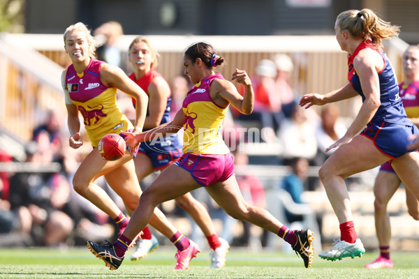 AFLW 2024 Round 02 - Melbourne v Brisbane - A-53734243