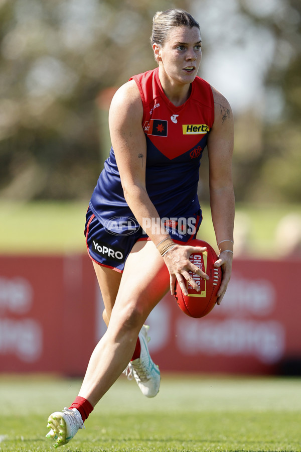 AFLW 2024 Round 02 - Melbourne v Brisbane - A-53734252