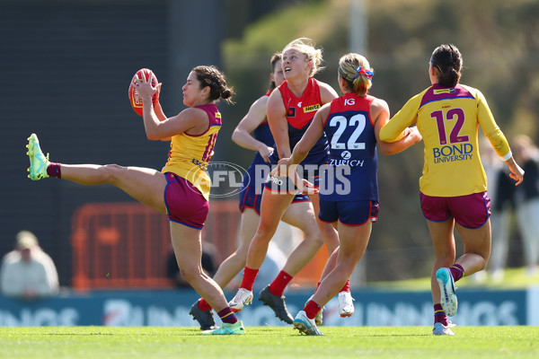 AFLW 2024 Round 02 - Melbourne v Brisbane - A-53734259