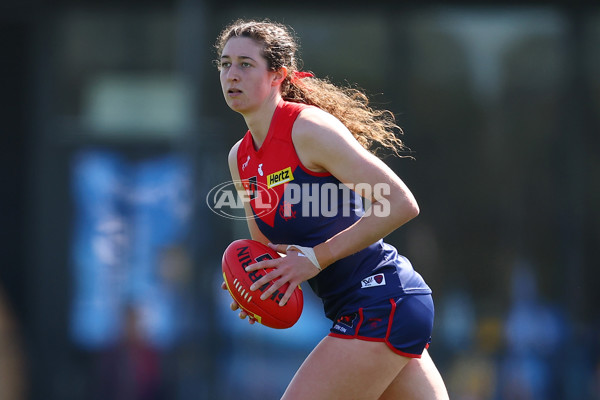 AFLW 2024 Round 02 - Melbourne v Brisbane - A-53734265