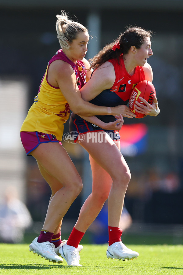 AFLW 2024 Round 02 - Melbourne v Brisbane - A-53734266