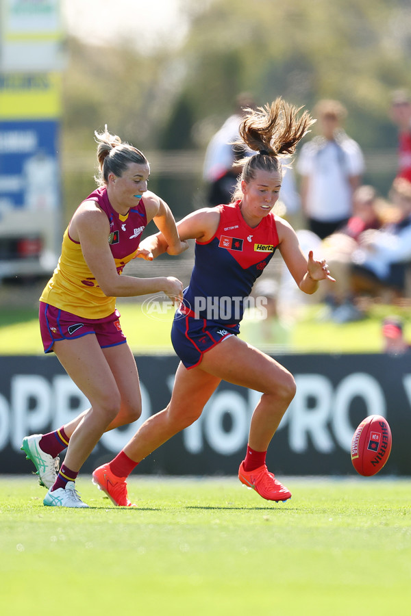 AFLW 2024 Round 02 - Melbourne v Brisbane - A-53734307