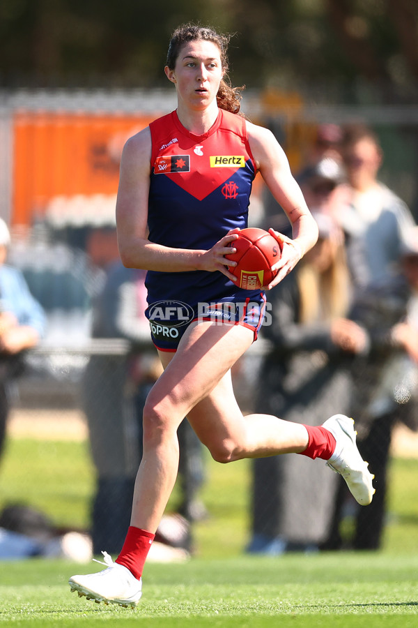 AFLW 2024 Round 02 - Melbourne v Brisbane - A-53734312