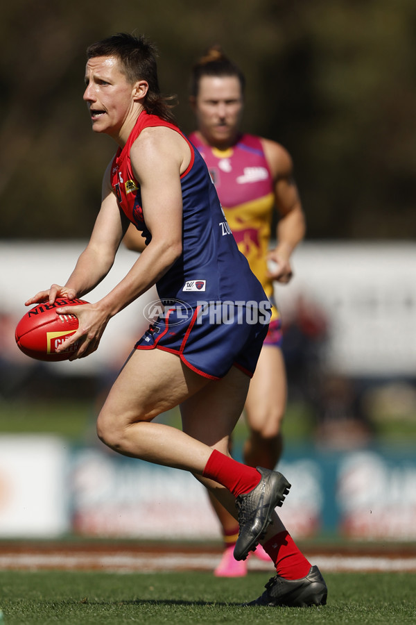 AFLW 2024 Round 02 - Melbourne v Brisbane - A-53734320