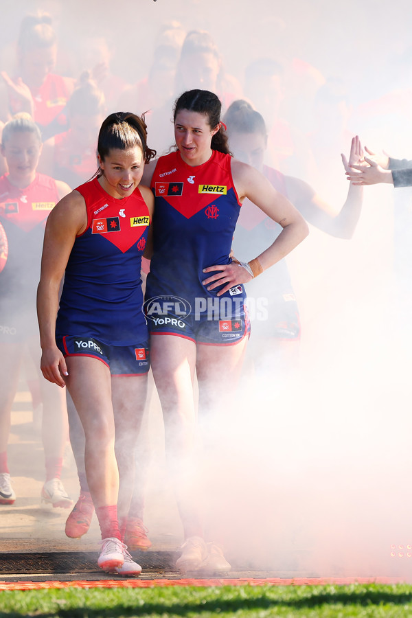 AFLW 2024 Round 02 - Melbourne v Brisbane - A-53735539