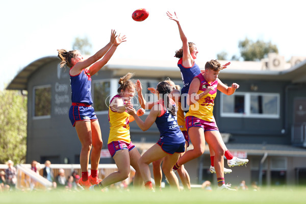 AFLW 2024 Round 02 - Melbourne v Brisbane - A-53735561
