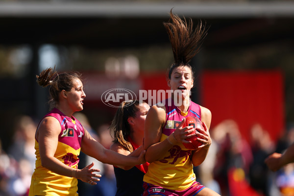 AFLW 2024 Round 02 - Melbourne v Brisbane - A-53735572