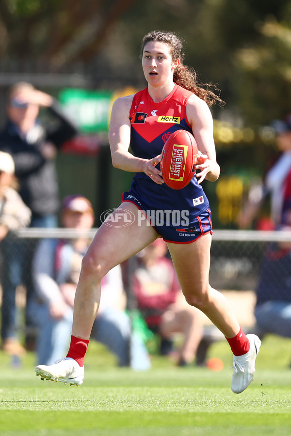 AFLW 2024 Round 02 - Melbourne v Brisbane - A-53735574