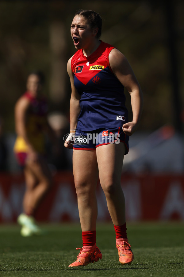 AFLW 2024 Round 02 - Melbourne v Brisbane - A-53735604