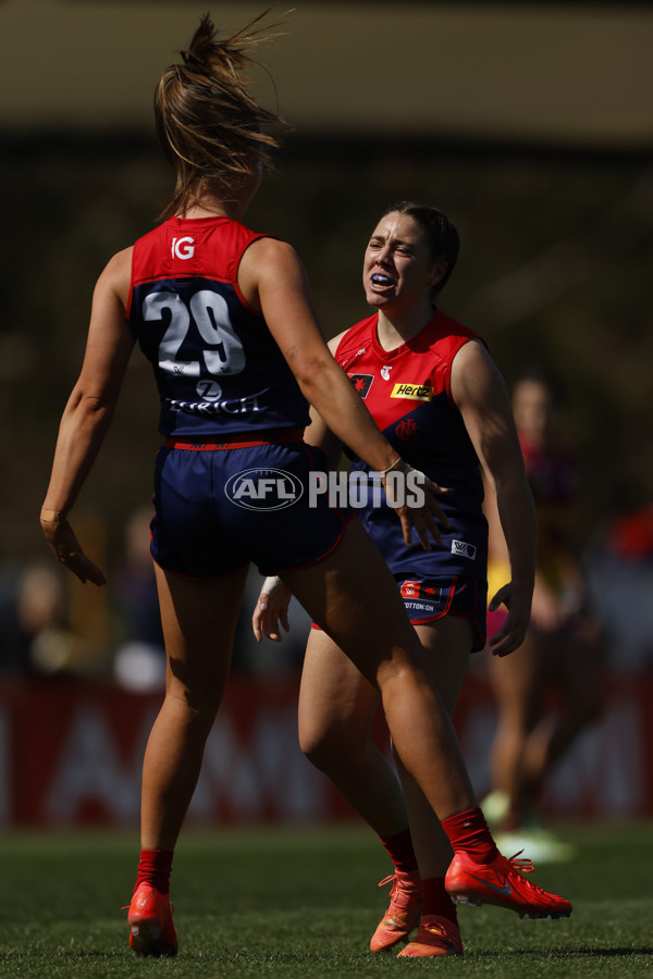 AFLW 2024 Round 02 - Melbourne v Brisbane - A-53735606