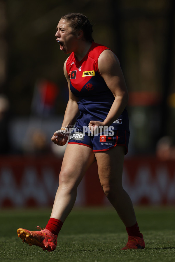 AFLW 2024 Round 02 - Melbourne v Brisbane - A-53735607