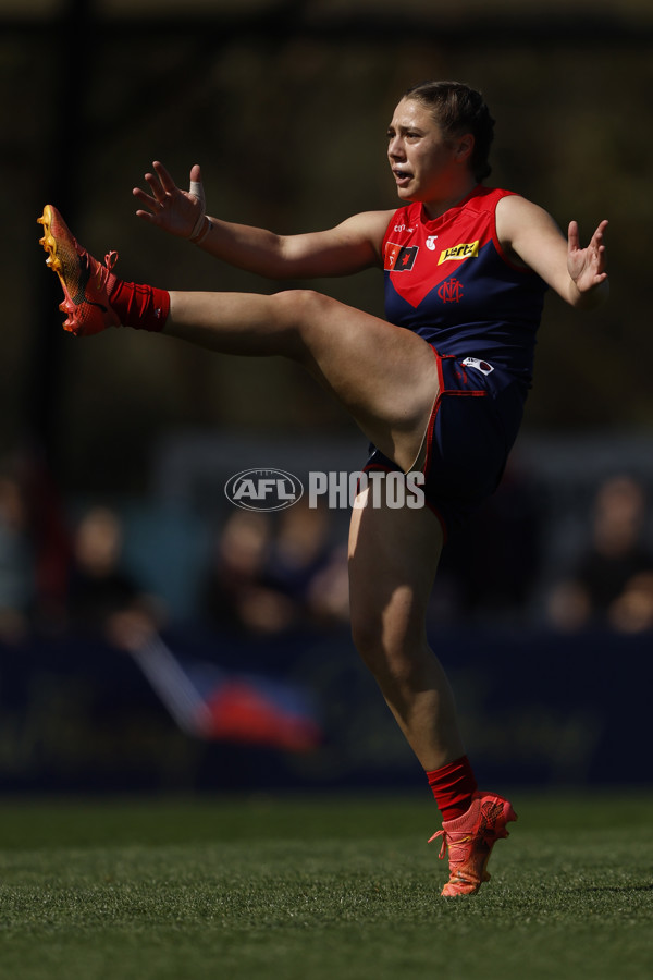 AFLW 2024 Round 02 - Melbourne v Brisbane - A-53735613