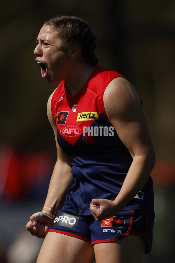 AFLW 2024 Round 02 - Melbourne v Brisbane - A-53735615