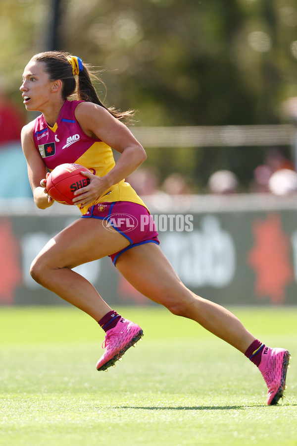 AFLW 2024 Round 02 - Melbourne v Brisbane - A-53735626