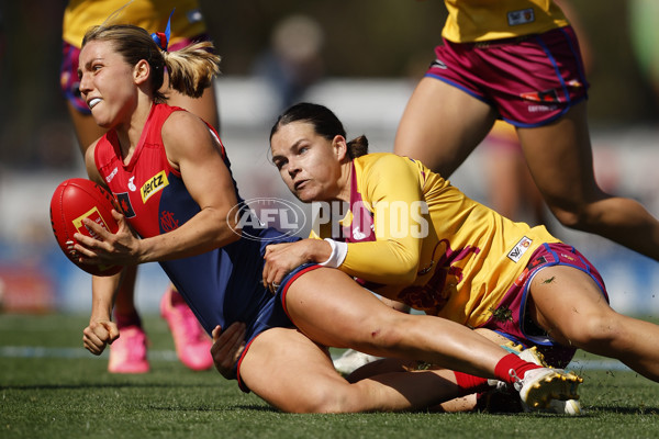 AFLW 2024 Round 02 - Melbourne v Brisbane - A-53735628
