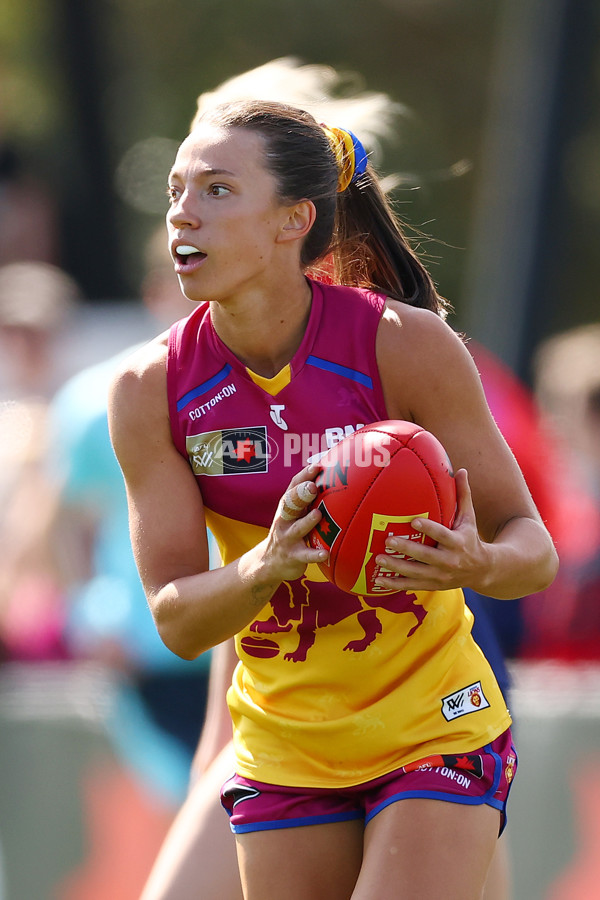AFLW 2024 Round 02 - Melbourne v Brisbane - A-53735629