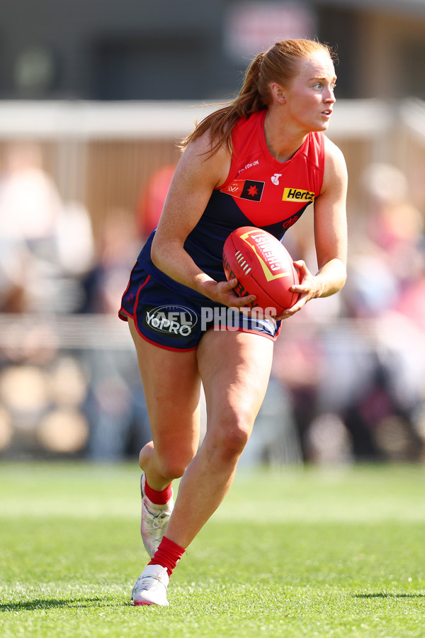 AFLW 2024 Round 02 - Melbourne v Brisbane - A-53735631