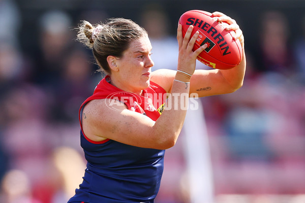 AFLW 2024 Round 02 - Melbourne v Brisbane - A-53735633