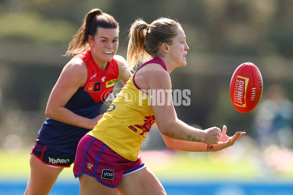 AFLW 2024 Round 02 - Melbourne v Brisbane - A-53735634