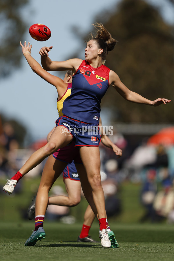 AFLW 2024 Round 02 - Melbourne v Brisbane - A-53737061