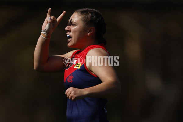 AFLW 2024 Round 02 - Melbourne v Brisbane - A-53737073