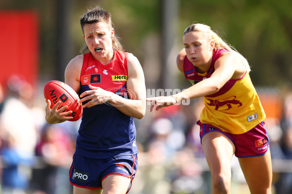 AFLW 2024 Round 02 - Melbourne v Brisbane - A-53737091