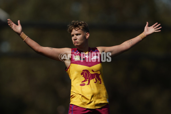 AFLW 2024 Round 02 - Melbourne v Brisbane - A-53737113
