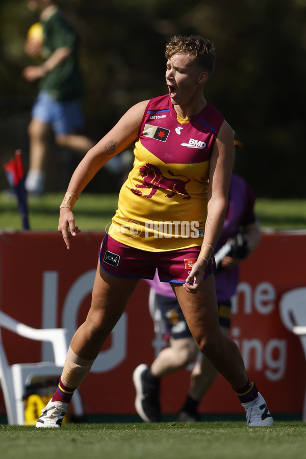 AFLW 2024 Round 02 - Melbourne v Brisbane - A-53737137