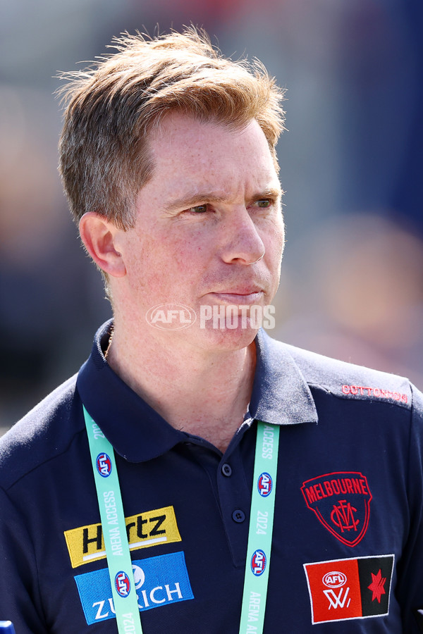 AFLW 2024 Round 02 - Melbourne v Brisbane - A-53742638
