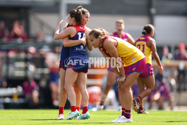 AFLW 2024 Round 02 - Melbourne v Brisbane - A-53742649