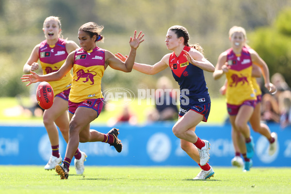 AFLW 2024 Round 02 - Melbourne v Brisbane - A-53742656