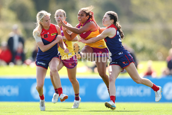 AFLW 2024 Round 02 - Melbourne v Brisbane - A-53742658