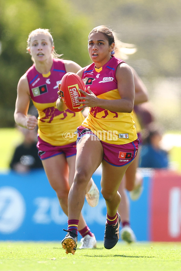 AFLW 2024 Round 02 - Melbourne v Brisbane - A-53743719