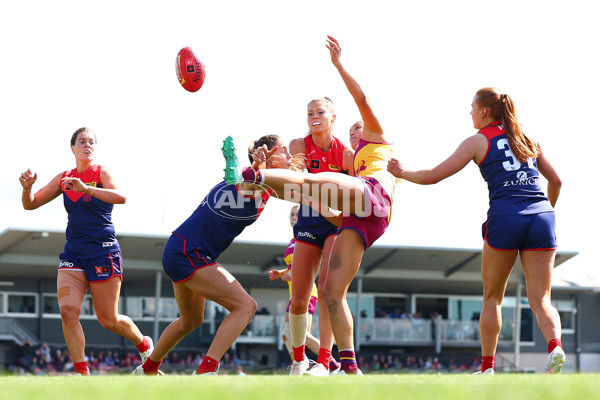 AFLW 2024 Round 02 - Melbourne v Brisbane - A-53743722