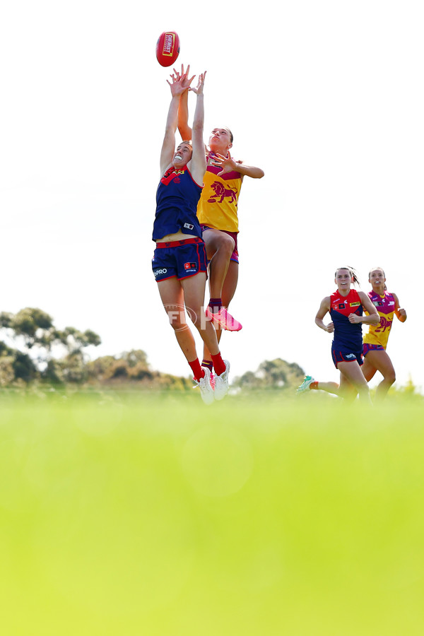 AFLW 2024 Round 02 - Melbourne v Brisbane - A-53745238