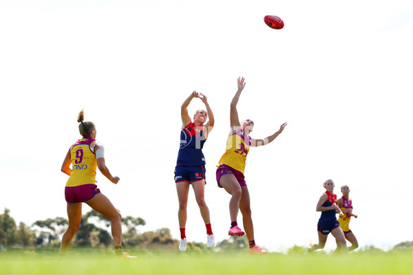 AFLW 2024 Round 02 - Melbourne v Brisbane - A-53745239