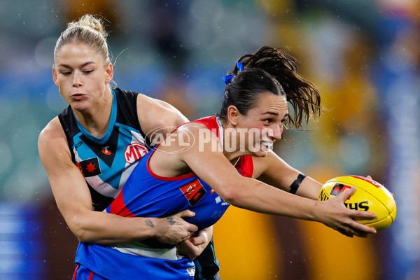 AFLW 2024 Round 02 - Western Bulldogs v Port Adelaide - A-53745294