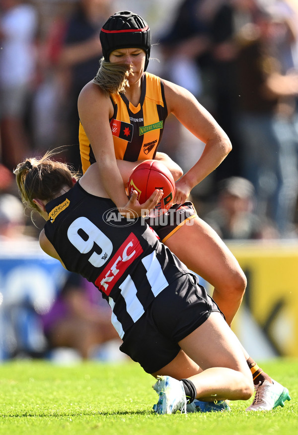 AFLW 2024 Round 02 - Collingwood v Hawthorn - A-53756260