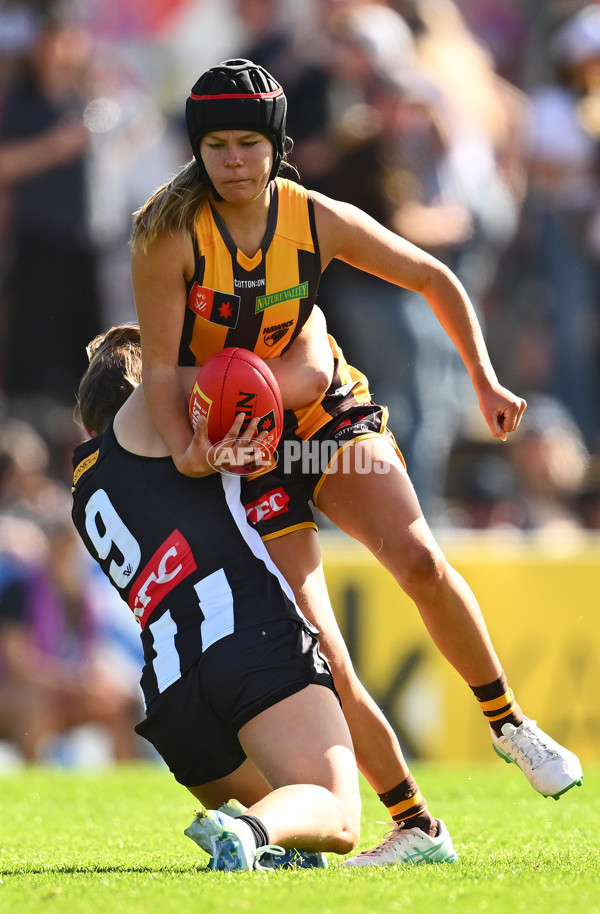 AFLW 2024 Round 02 - Collingwood v Hawthorn - A-53756264