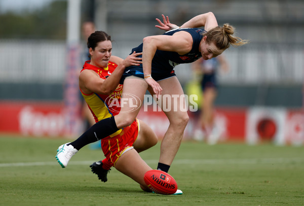 AFLW 2024 Round 02 - Gold Coast v Carlton - A-53792318