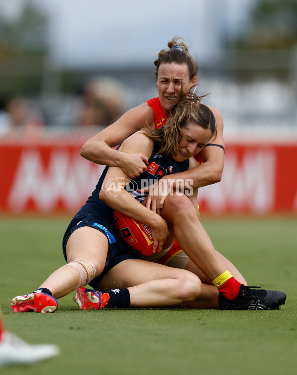 AFLW 2024 Round 02 - Gold Coast v Carlton - A-53792320