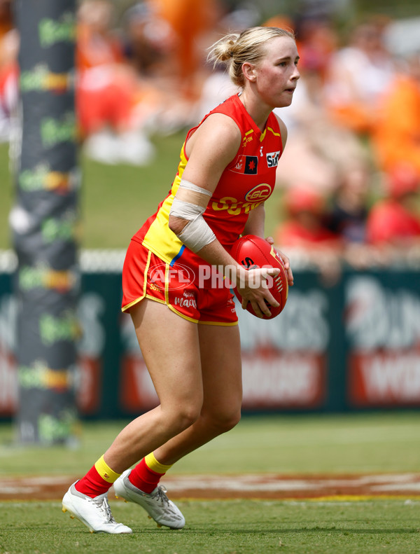 AFLW 2024 Round 02 - Gold Coast v Carlton - A-53792344