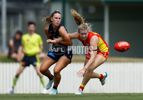 AFLW 2024 Round 02 - Gold Coast v Carlton - A-53794964