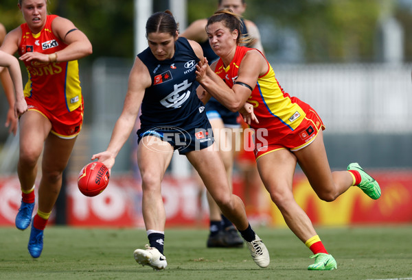 AFLW 2024 Round 02 - Gold Coast v Carlton - A-53794965