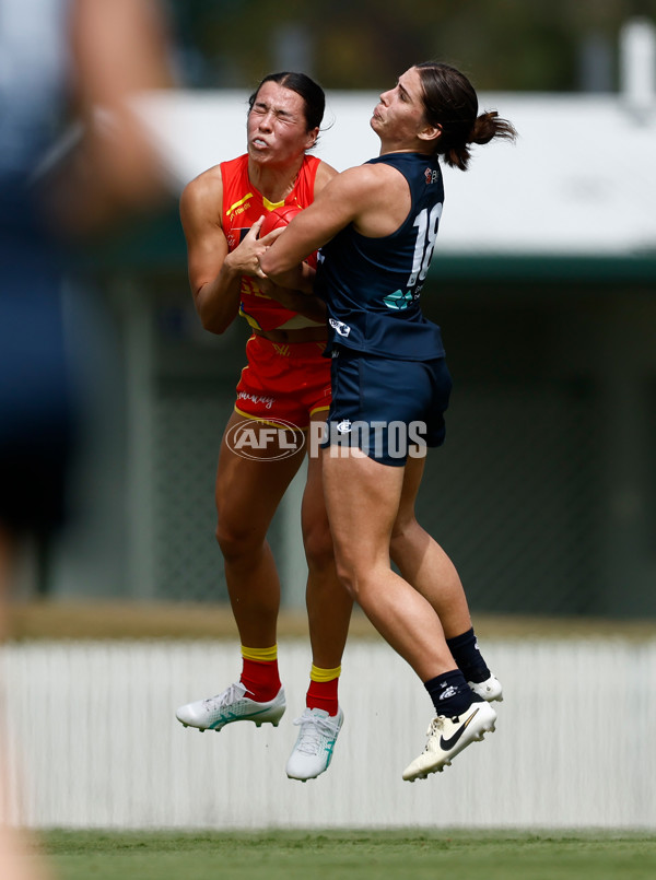 AFLW 2024 Round 02 - Gold Coast v Carlton - A-53795008