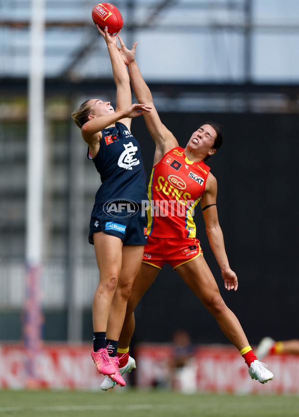 AFLW 2024 Round 02 - Gold Coast v Carlton - A-53795010