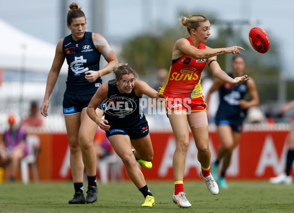 AFLW 2024 Round 02 - Gold Coast v Carlton - A-53795013