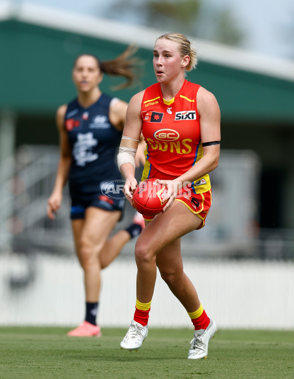 AFLW 2024 Round 02 - Gold Coast v Carlton - A-53795431