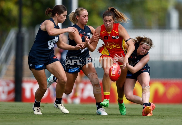 AFLW 2024 Round 02 - Gold Coast v Carlton - A-53795459