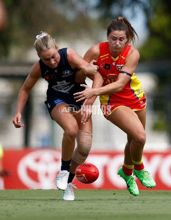 AFLW 2024 Round 02 - Gold Coast v Carlton - A-53795464